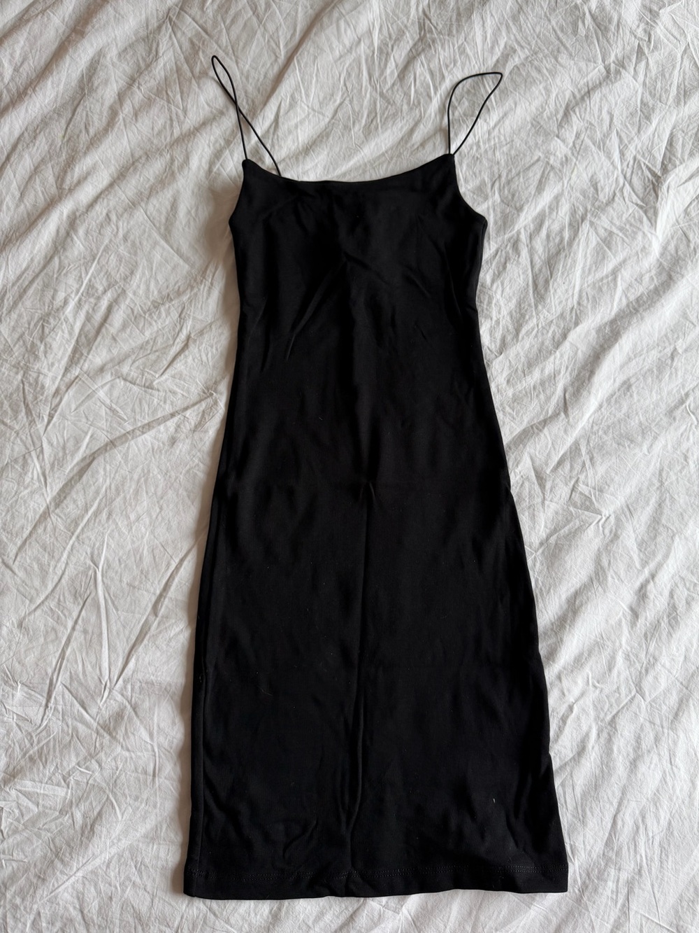 Zara Black Spaghetti-Strap Mini Dress